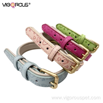 Fashionable Dog PU Collar